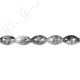 Black Rutile Quartz Faceted Rice Beads