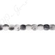 Black Rutile Quartz Faceted Oval Tube Beads