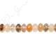 Multi Rutile Quartz Faceted Roundel Beads