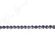 Blue Sand Stone Faceted Coin Beads