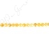 Yellow Quartz Faceted Coin Beads