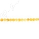 Yellow Quartz Faceted Coin Beads