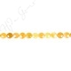 Yellow Quartz Faceted Coin Beads