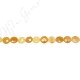 Yellow Quartz Faceted Coin Beads