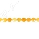 Yellow Quartz Faceted Coin Beads