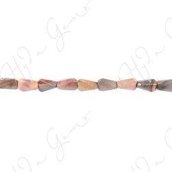 African Agate Flat Ladder Beads