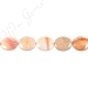 African Agate Flat Oval Beads