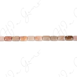 African Agate Flat Rectangle Beads