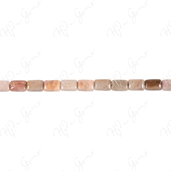 African Agate Flat Rectangle Beads