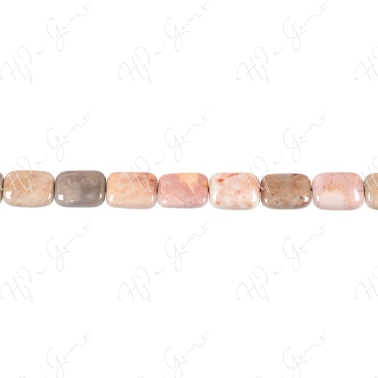 African Agate Flat Rectangle Beads