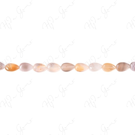 Multi-Color Agate Pear Beads