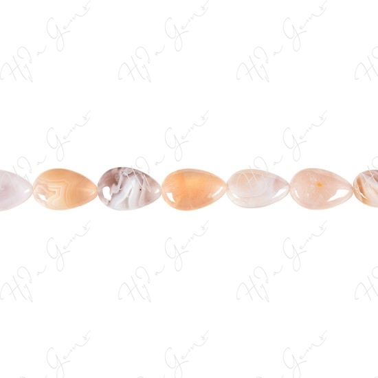 Multi-Color Agate Pear Beads