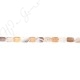 Multi-Color Agate Flat Rectangle Beads