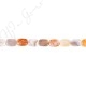 Multi-Color Agate Flat Rectangle Beads