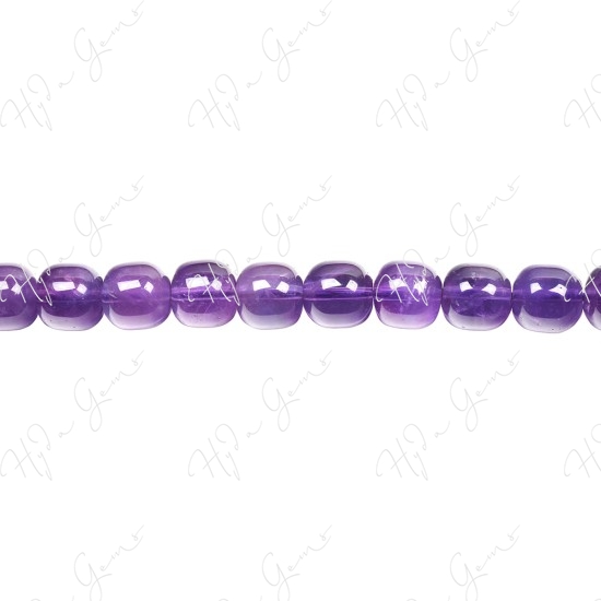 Amethyst Drum Beads