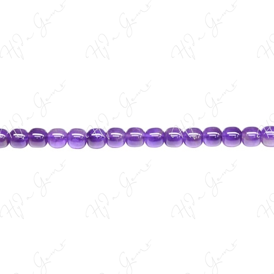 Amethyst Drum Beads