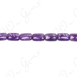 Amethyst Flat Rectangle Beads