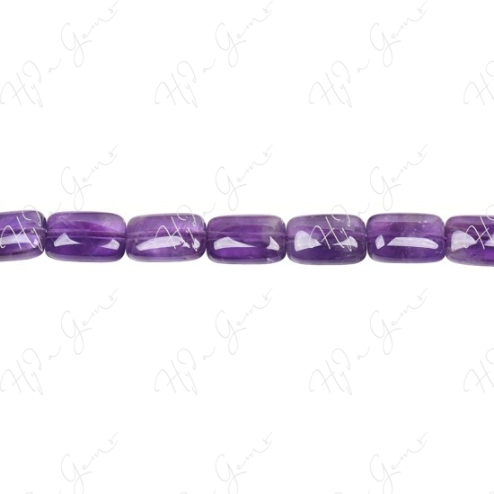 Amethyst Flat Rectangle Beads