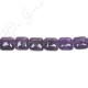 Amethyst Flat Square Beads