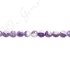 Amethyst Quartz Coin Beads