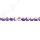 Amethyst Quartz Coin Beads