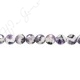 Amethyst Quartz Coin Beads