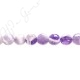 Amethyst Quartz Coin Beads