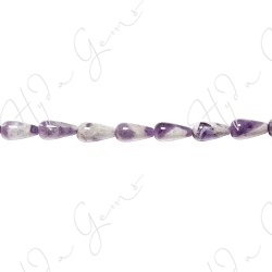 Amethyst Quartz Drop Beads