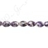 Amethyst Quartz Flat Oval Beads