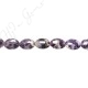 Amethyst Quartz Flat Oval Beads