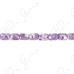 Amethyst Quartz Flat Rectangle Beads