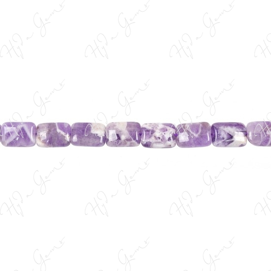 Amethyst Quartz Flat Rectangle Beads