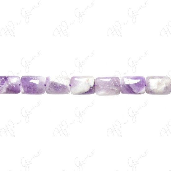 Amethyst Quartz Flat Rectangle Beads