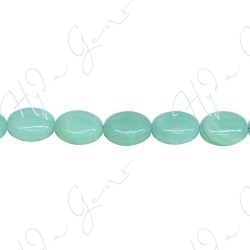 Amazonite Flat Oval Beads