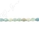 Aquamarine Multi-Color Flat Oval Beads