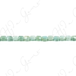 Aquamarine Multi-Color Flat Rectangle Beads