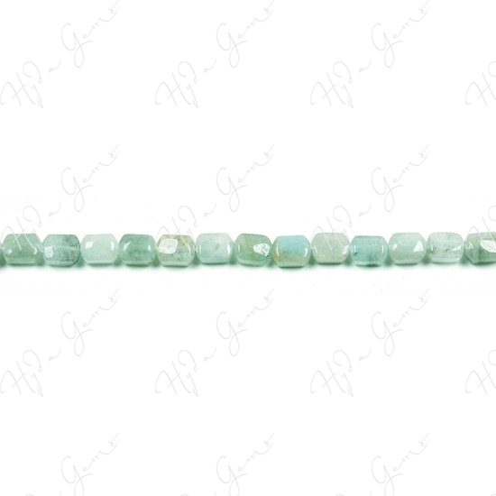 Aquamarine Multi-Color Flat Rectangle Beads