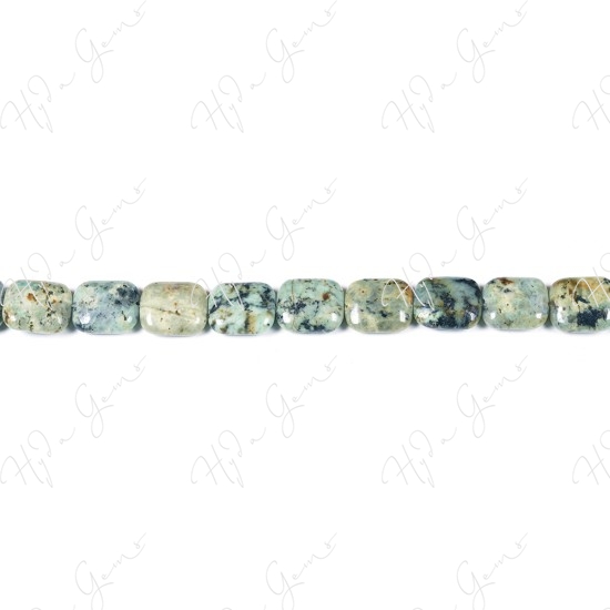 African Turquoise Flat Rectangle Beads