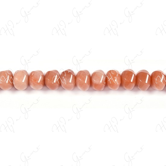 Red Aventurine 6-Face Lattern Beads