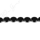 Black Agate Coin Beads