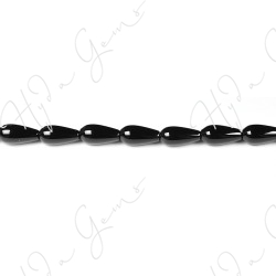 Black Agate Drop Beads