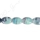 Black Amazonite Flat Oval Beads