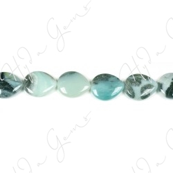 Black Amazonite Pear Beads