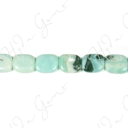 Black Amazonite Flat Rectangle Beads