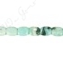 Black Amazonite Flat Rectangle Beads