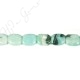 Black Amazonite Flat Rectangle Beads