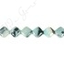 Black Amazonite Flat Square Beads