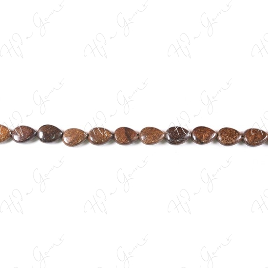 Bronzite Pear Beads