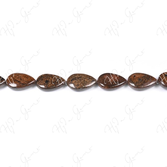 Bronzite Pear Beads