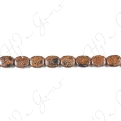 Bronzite Flat Rectangle Beads